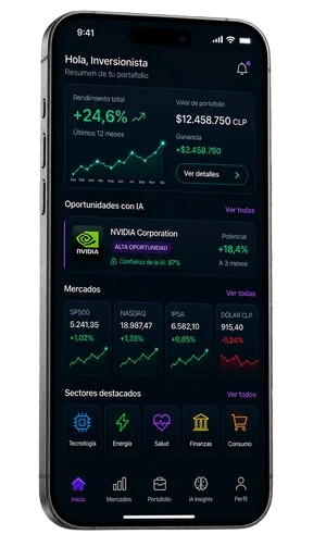 Dashboard de inversiones con IA